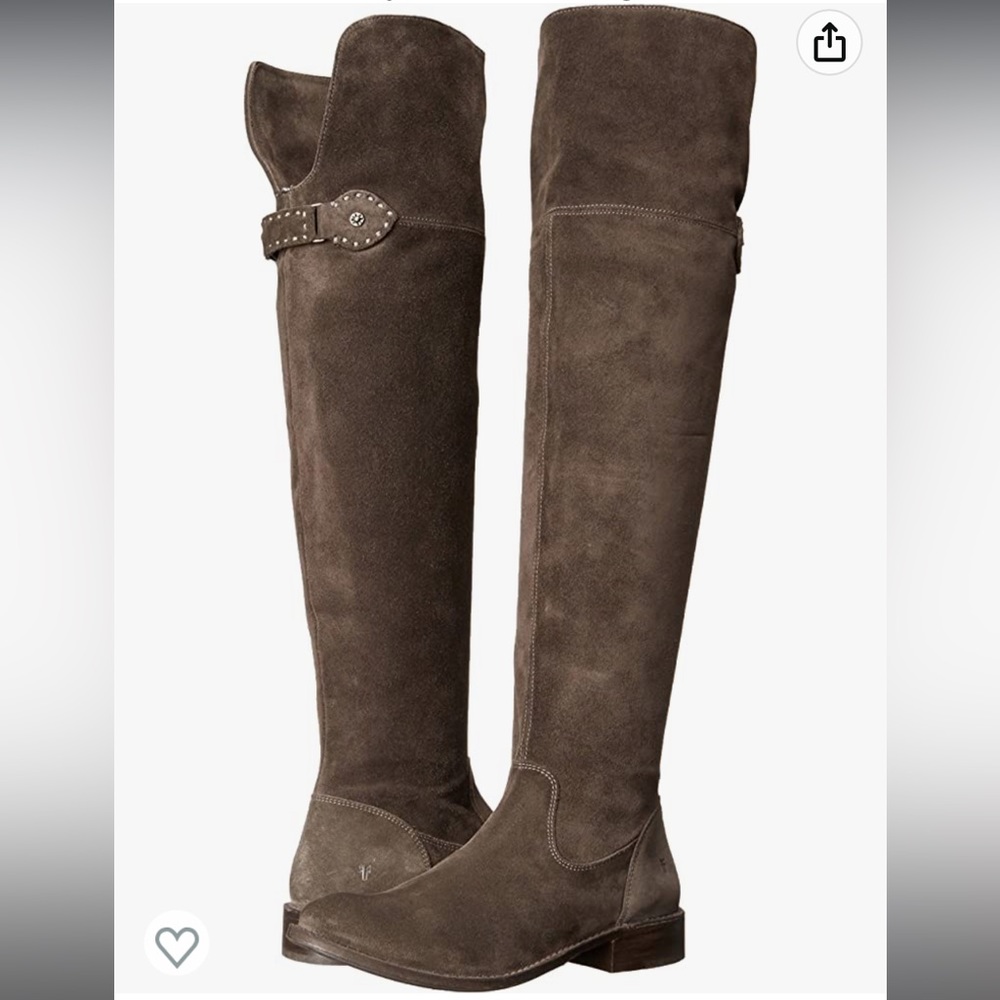 Brand New • Frye Shirley Boots • Suede in Smoke